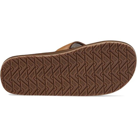 Reef Leather Smoothy Mens Flip Flop Size 15 BRONZE BROWN Sandal NEW NWT main image 4